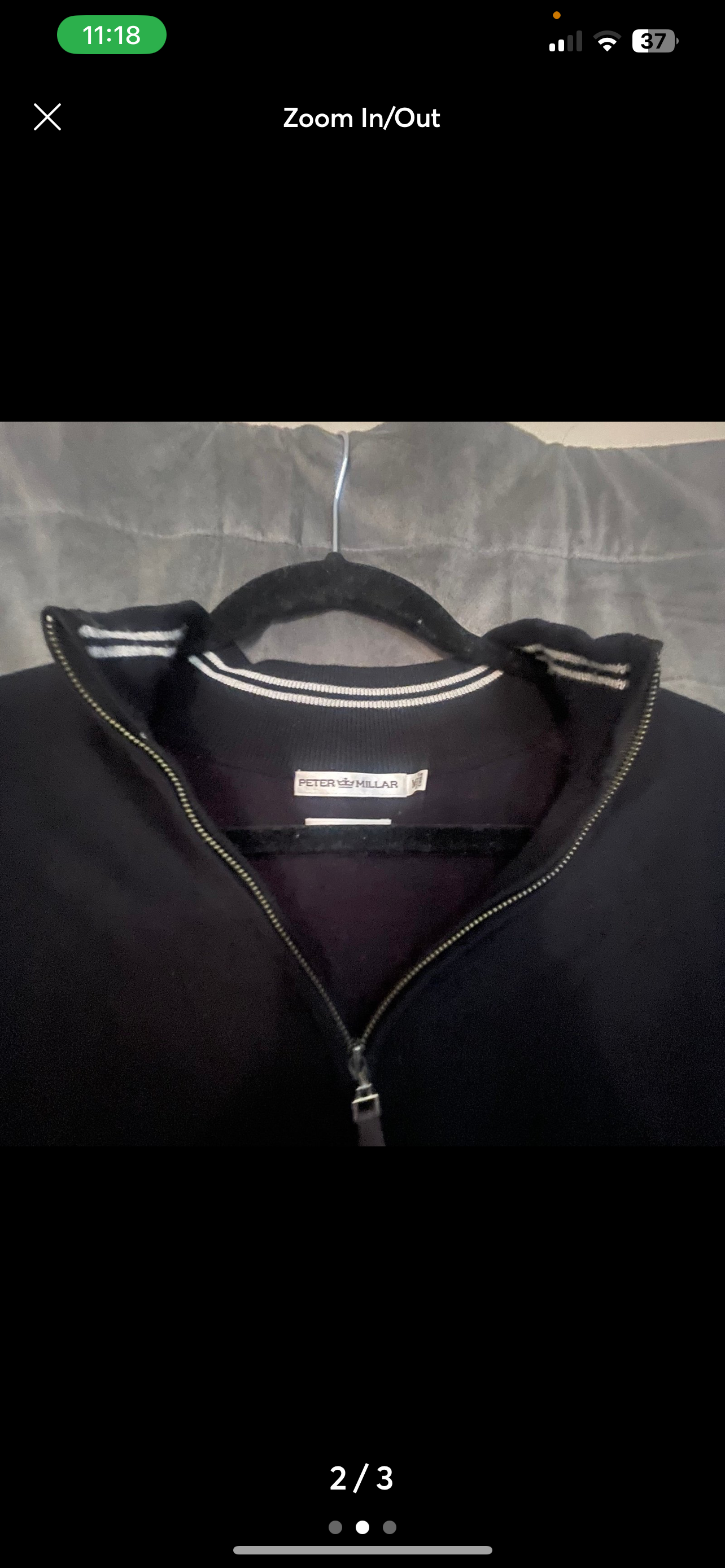 Peter Millar Men's Half-Zip Pullover Sweater – Size M