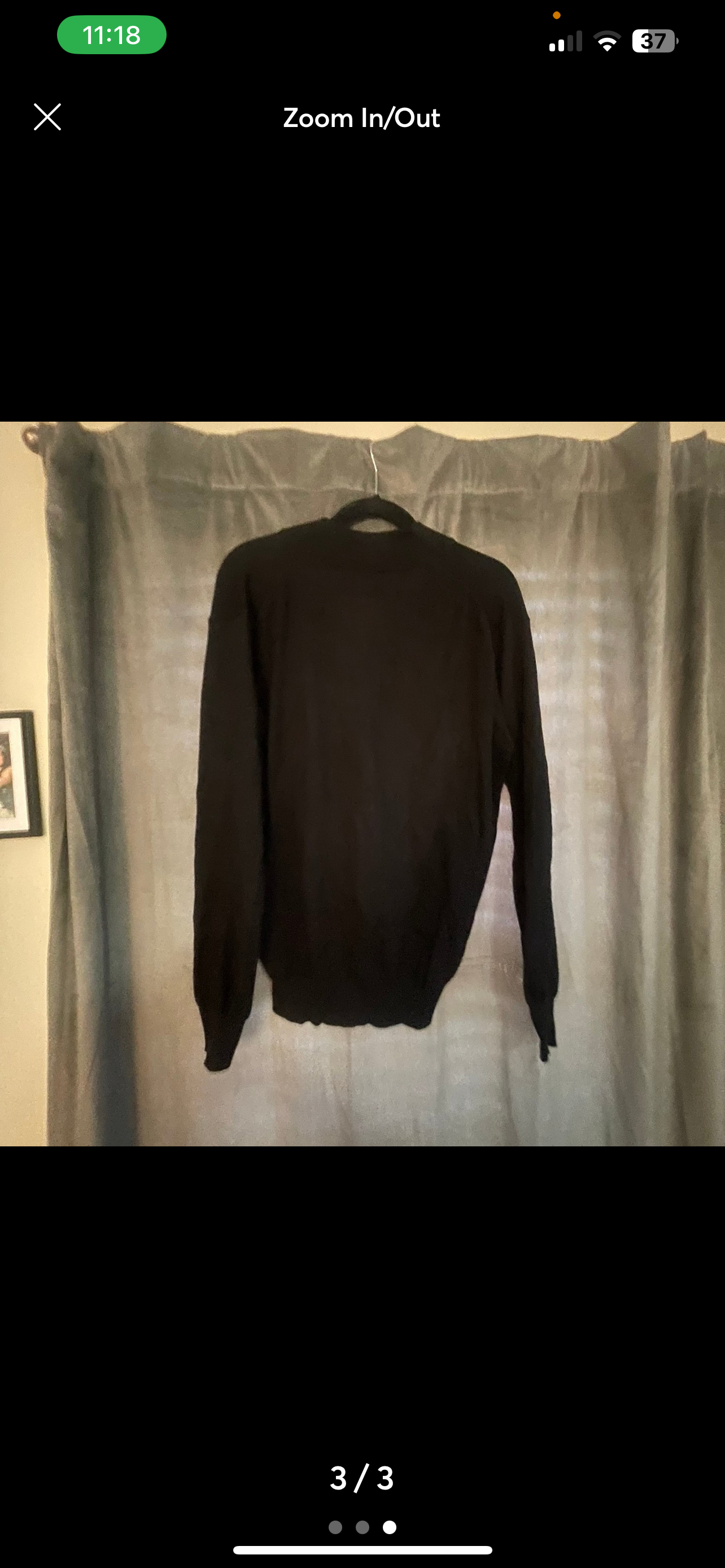 Peter Millar Men's Half-Zip Pullover Sweater – Size M